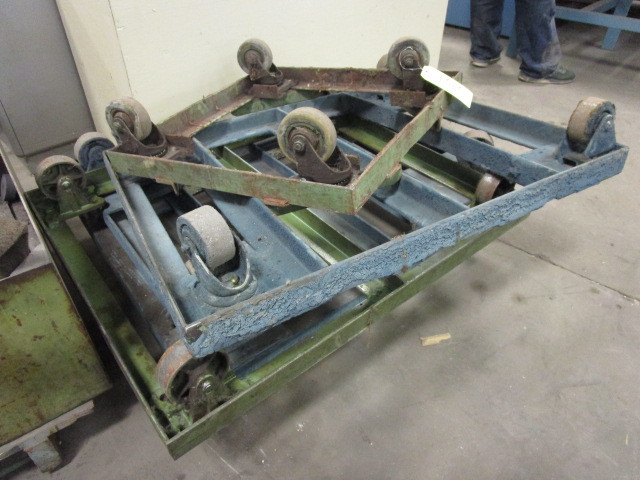 lot 152 image: STEEL,  4 WHEEL TRANSPORT DOLLIES