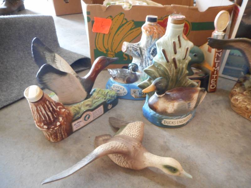 Collectible Jim Bean Ducks Unlimited Decanters