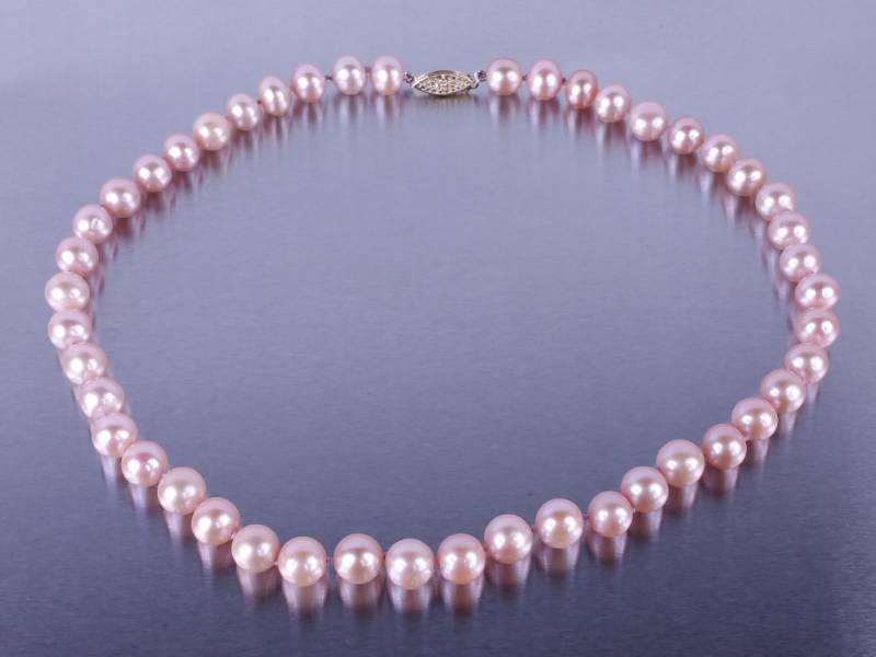 tiffany pink pearl necklace