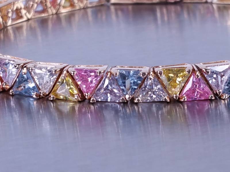 7 CT Sapphire Estate Bracelet Sterling