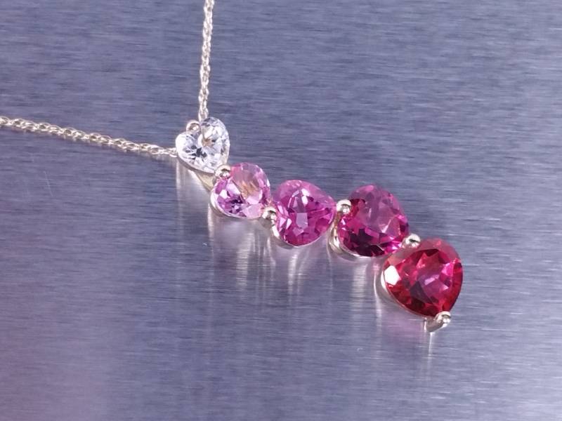Journey Heart Necklace 10k