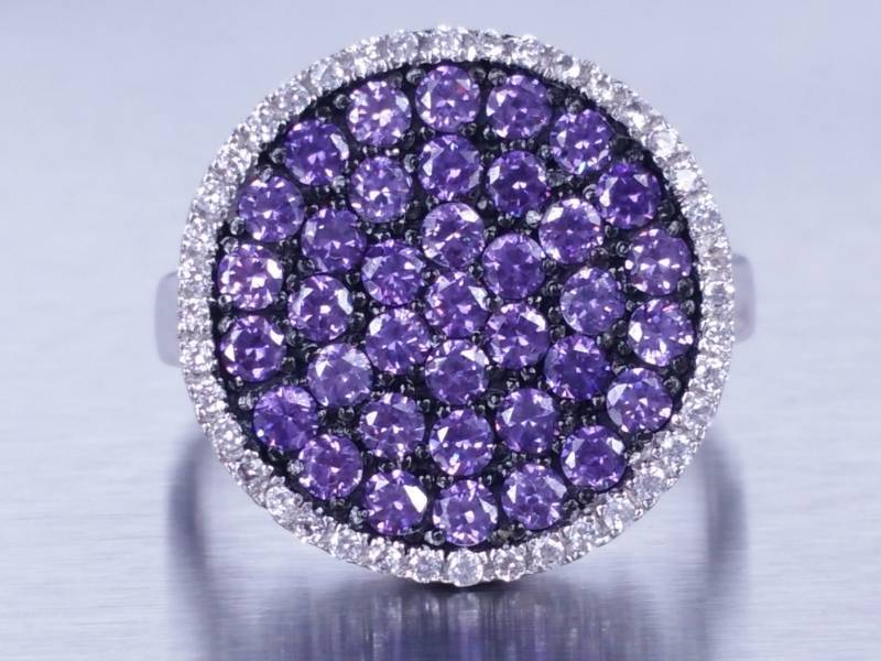 Amethyst Estate Ring Sterling