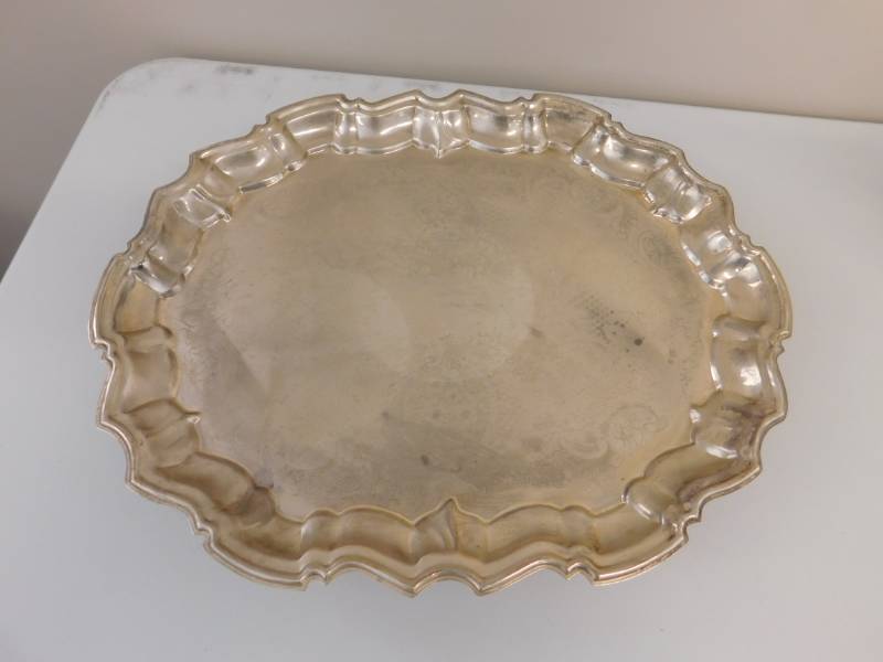 lot 71 image: Silver Pitcher & Serving Plate