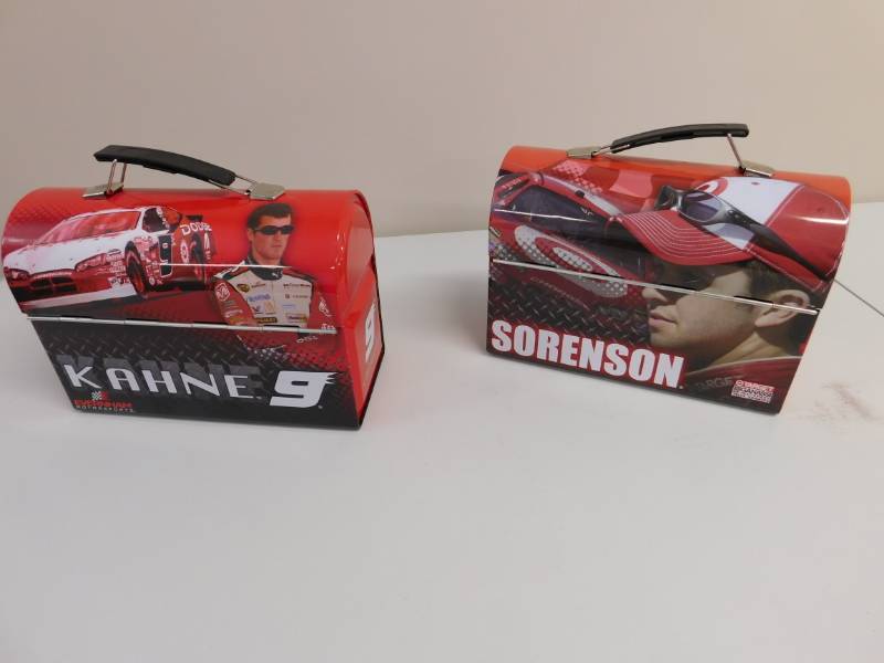 lot 47 image: Two Metal Kids Nascar Lunch Boxes