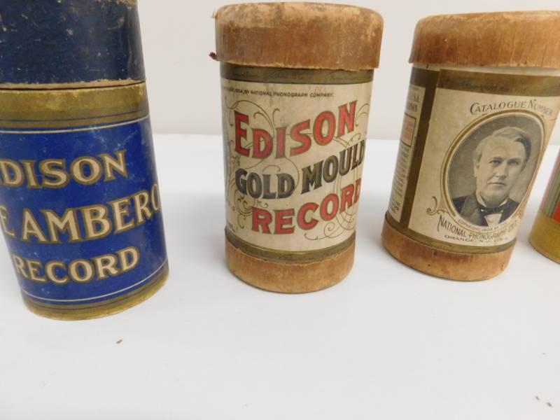 lot 83 image: Antique Edison Cylinder Records