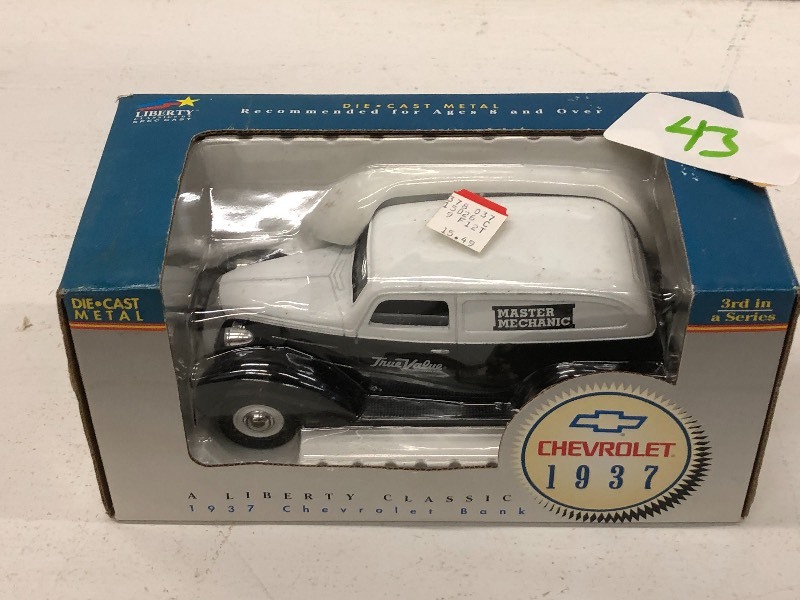 lot 43 image: 1937 Chevrolet Coin Bank