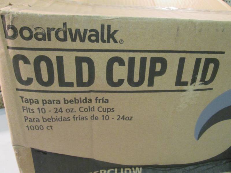 Case of 1000 Cold Cup Lids Fits 10-...