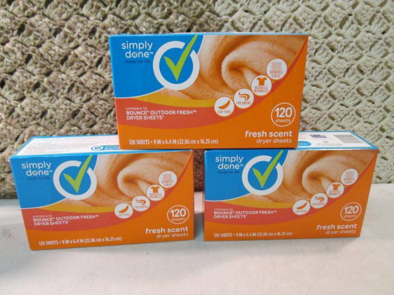 3 Boxes of Dryer Sheets Fresh Scent...