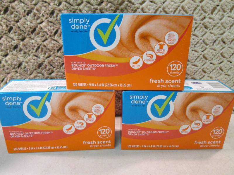 3 Boxes of Dryer Sheets Fresh Scent...