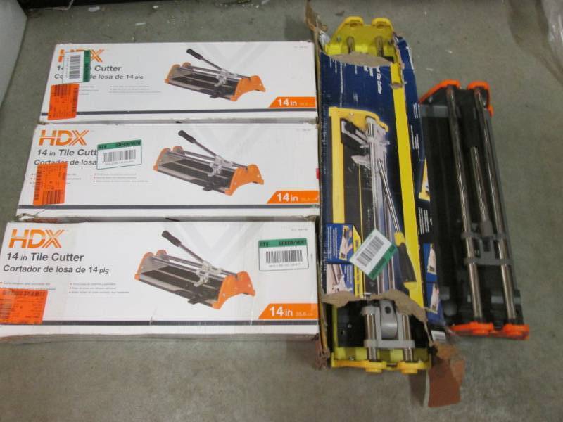 Lot of 5 Tile Cutters  RM7...