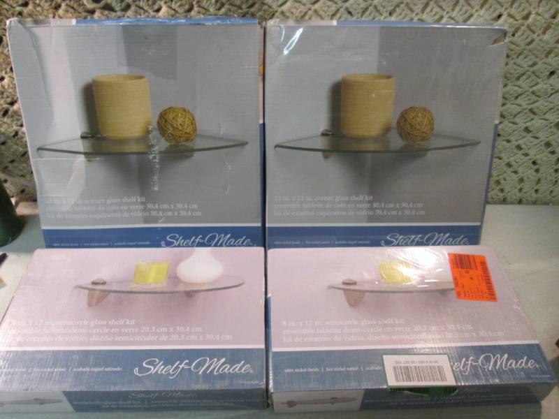Lot of 5 Glass Shelving Kits 4 of t...