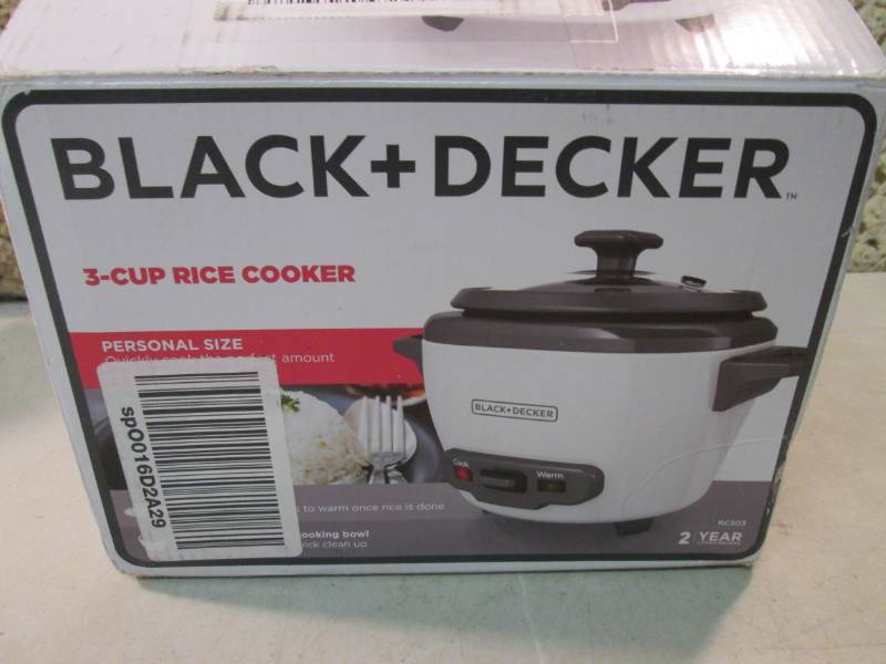 Black & Decker 3-Cup Rice Cooker Op...