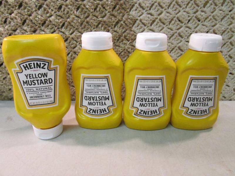 4 Squeeze Bottles of Heinze Yellow ...