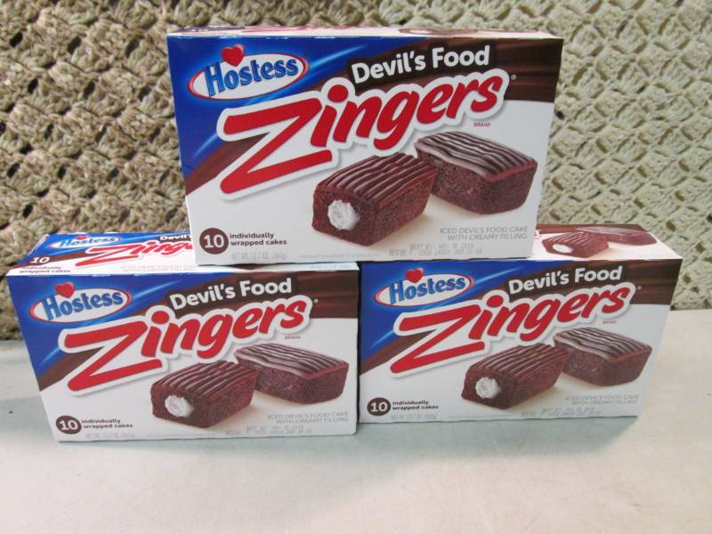 3 Boxes of Hostess Devils Food Zing...