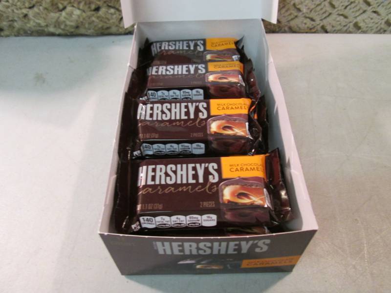 Box of 12 Hersheys Caramels Best by...