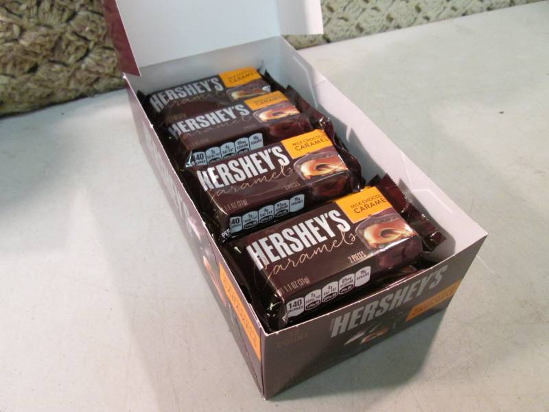 Box of 12 Hersheys Caramels Best by...