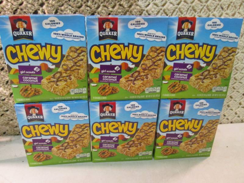6 Boxes of Quaker Chewy Girl Scouts...