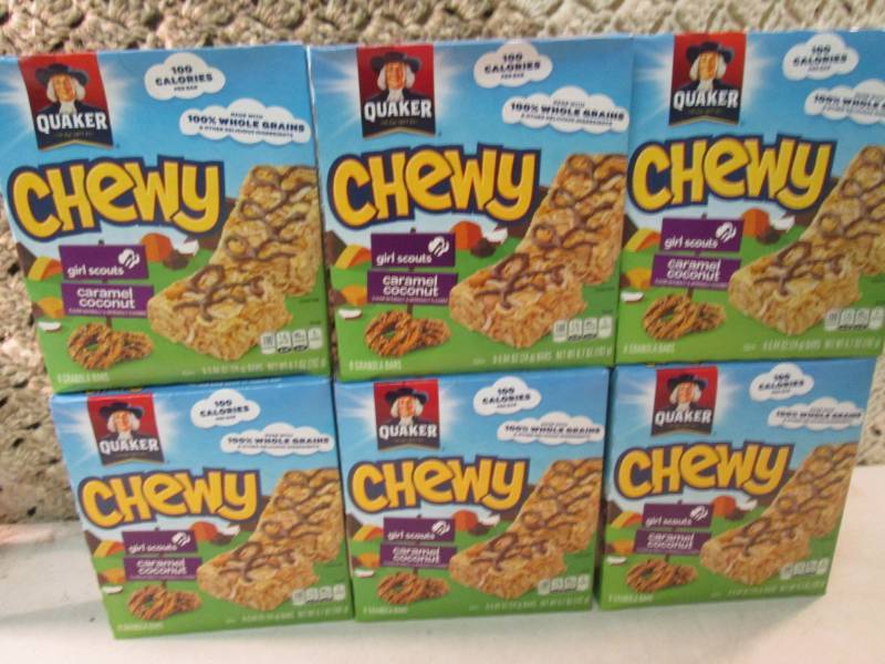 6 Boxes of Quaker Chewy Girl Scouts...