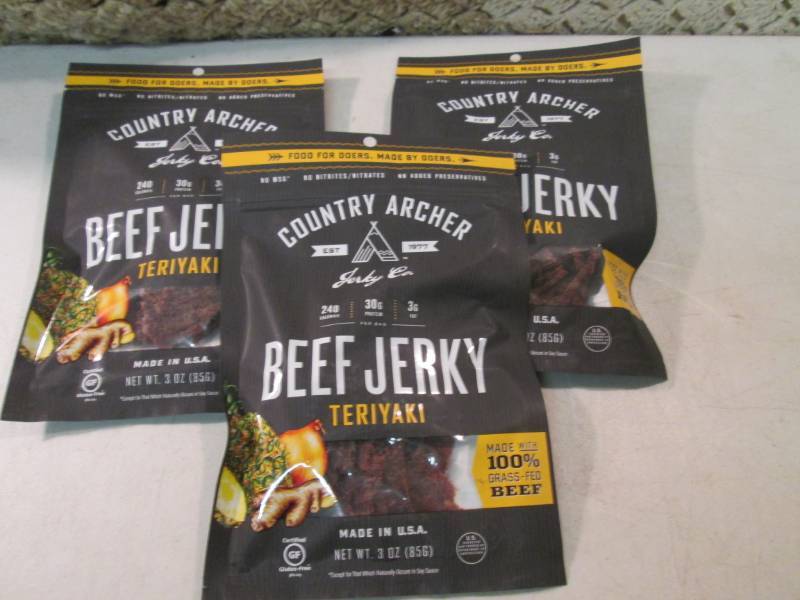 3 Bags of Beef Jerky Teriyaki Best ...