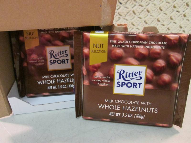 Box of 10 Ritter Sport Milk Chocola...