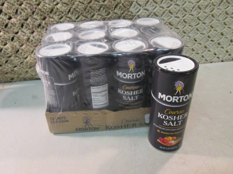 Case of 12 Morton Coarse Kosher Sal...