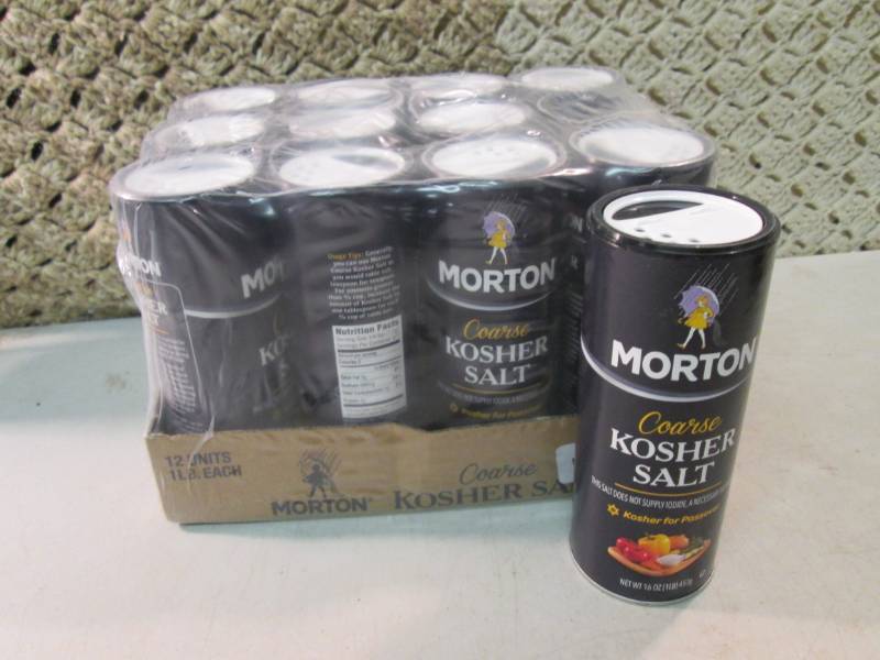 Case of 12 Morton Coarse Kosher Sal...