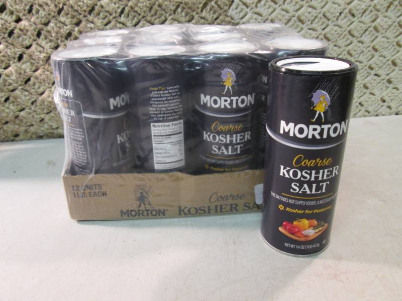 Case of 12 Morton Coarse Kosher Sal...