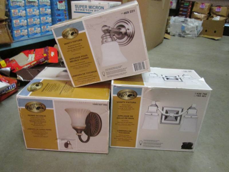 Lot of 3 Hampton Bay Light Fixtures...