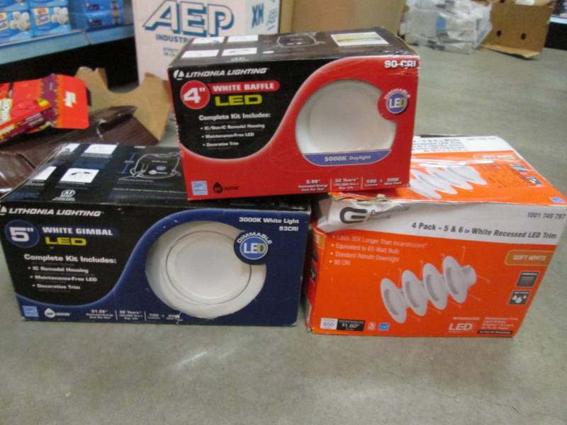 Lot of 3 Misc Lighting Open Box Unt...