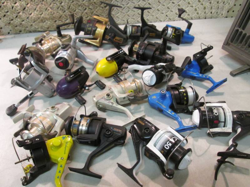 Lot of 19 Misc Fishing Reels Some a...