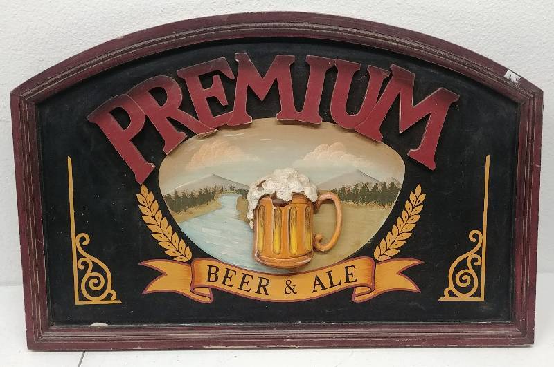 lot 16 image: Premium Beer&Ale Bar Sign