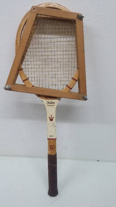 lot 35 image: Wilson The Jack Kramer Autograph Tennis Racket 4 14 light