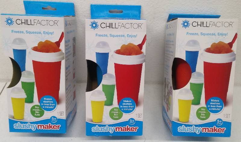 lot 51 image: 3 ChillFactor Slushy Maker as-new in retail boxs
