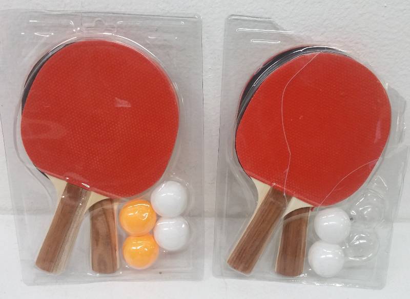 lot 58 image: Ping Pong Paddle & Ball Sets