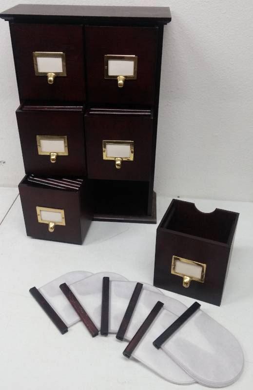 lot 64 image: DVDCD Disk Hutch with assorted Disks
