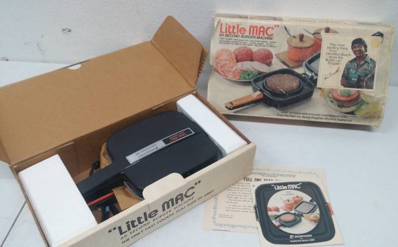 lot 96 image: Little Mac 60sec Burger Machine, amazingly un-used as-new in box