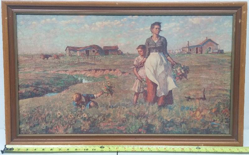 lot 4 image: Moter & Children in Field