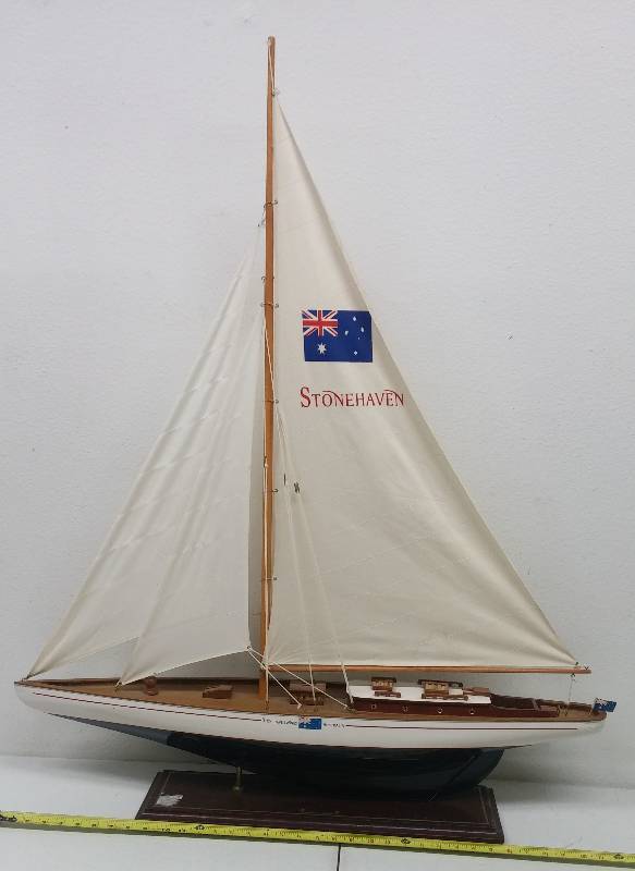 lot 6 image: 36 Sailboat Model Stonehaven