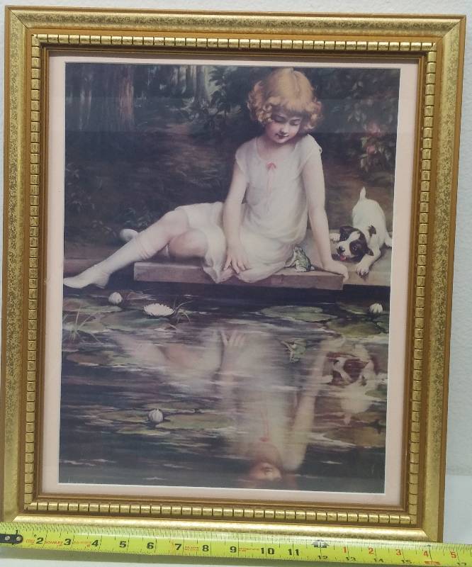 lot 26 image: Girl At Pond