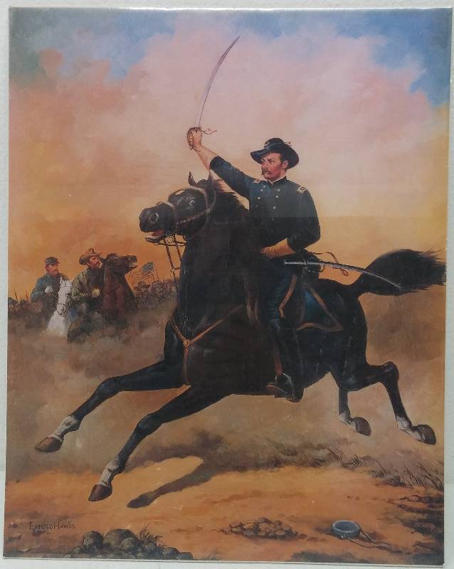 lot 49 image: Edward Hawks - Civil War Cavalry Print