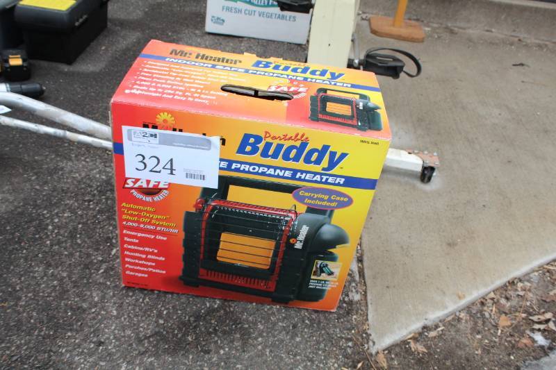 lot 324 image: Mr. Heater Portable Buddy Indoor Safe Propane Heater