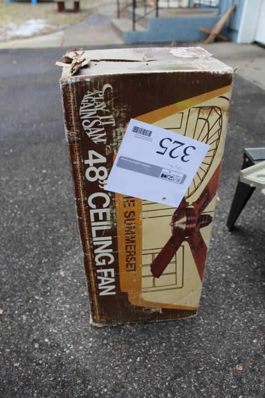 lot 325 image: Play It Again Sam The Summerset 48in. Ceiling Fan