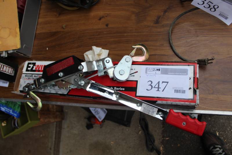 lot 347 image: EZWinch 2-Ton Cable Puller with 6ft. Cable