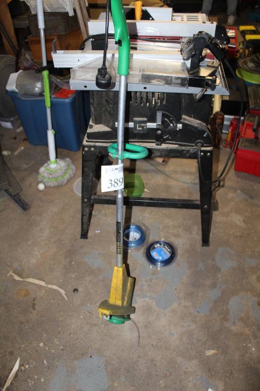 lot 389 image: Weed Eater Yard Trimmer with Rhino-Tuff Universal Trimmer Line