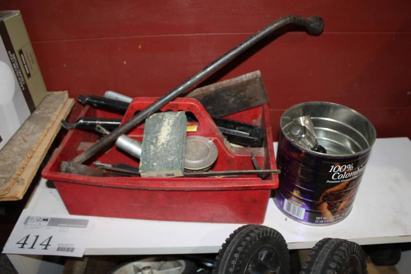 lot 414 image: Tool Caddy, Misc Parts, Tools, Hardware