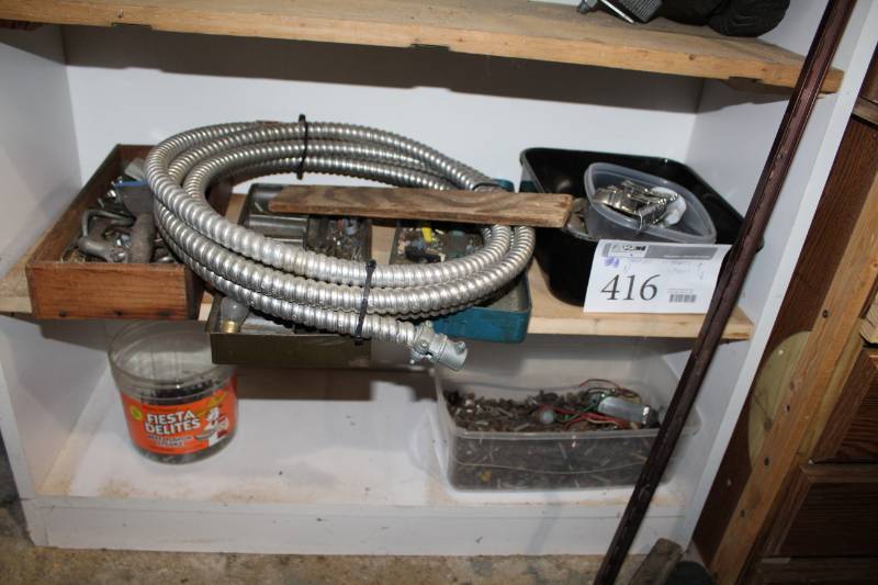 lot 416 image: Electrical Parts, Misc. Tools, Hardware