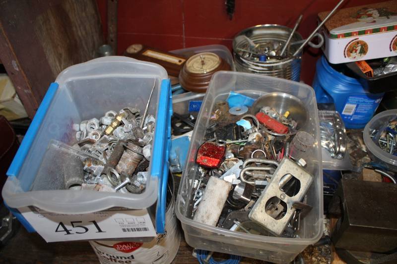 lot 451 image: Electric Parts, Misc. Tools, Misc. Hardware