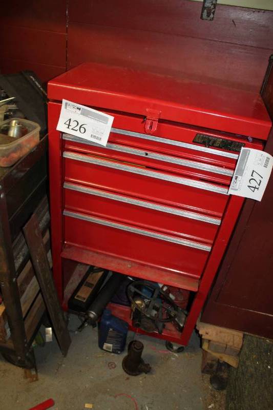 lot 427 image: Waterloo 5-Drawer 1-Door Rolling Tool Chest