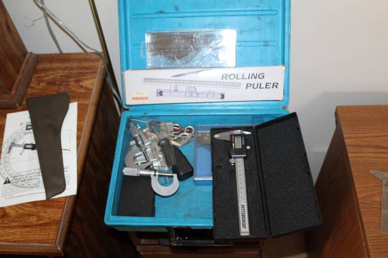 lot 1067 image: Calipers, And Rolling Ruler