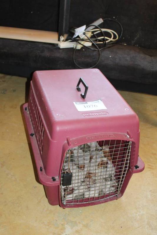 lot 1076 image: Portable Pet Kennel